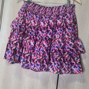 The Shirt by Rochelle Behrens Vibrant Mini Skirt